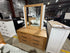 Ontario dressing table with mirror in messmate timber