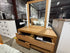 Ontario dressing table with mirror in messmate timber