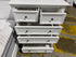 Cardona Tallboy chest in white finish (w/worth)