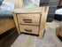 Crystalbrook bed side chest in acacia timber