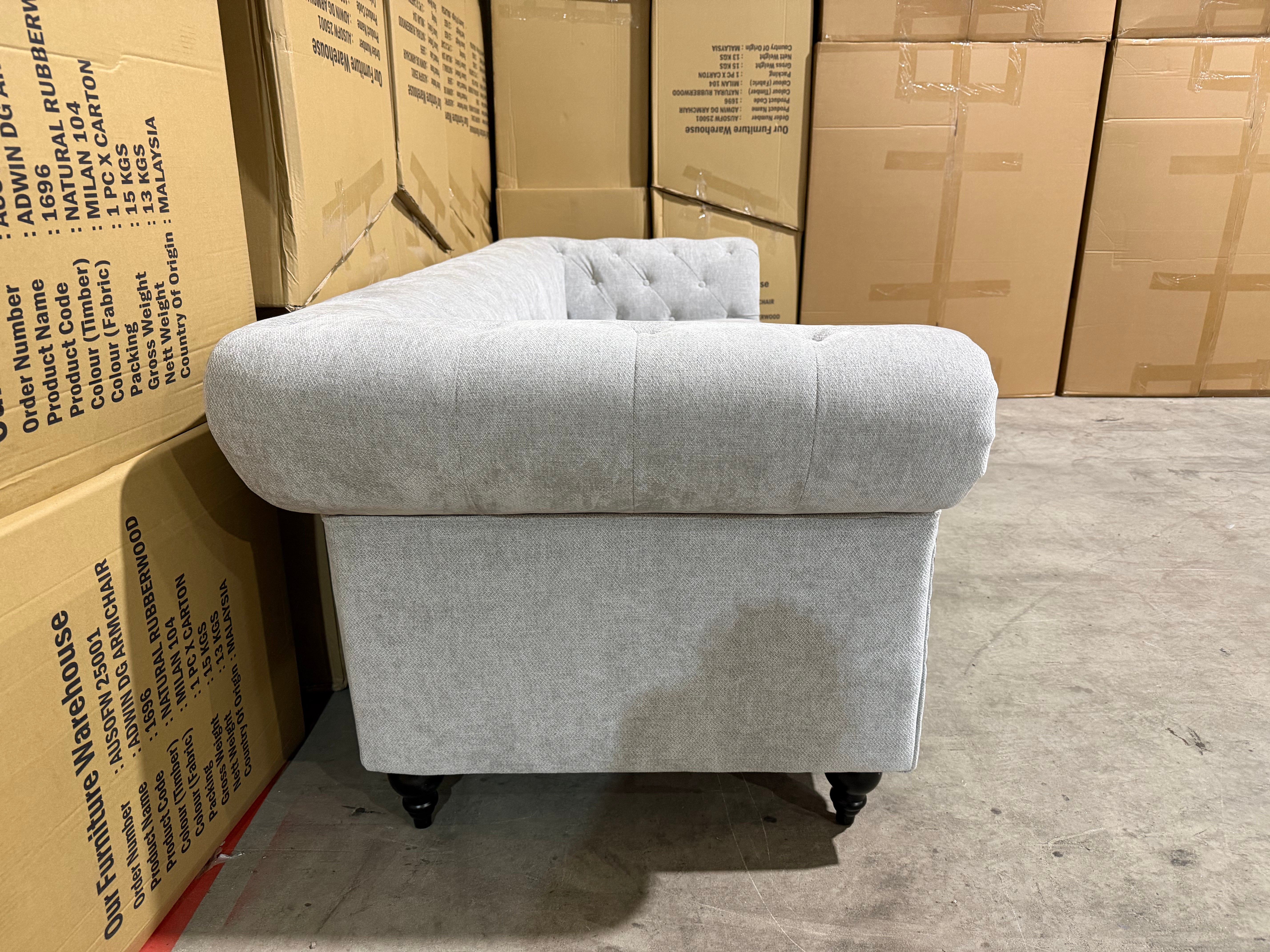 Jester 3 Seater Sofa in Super Glamour Fifty Shades
