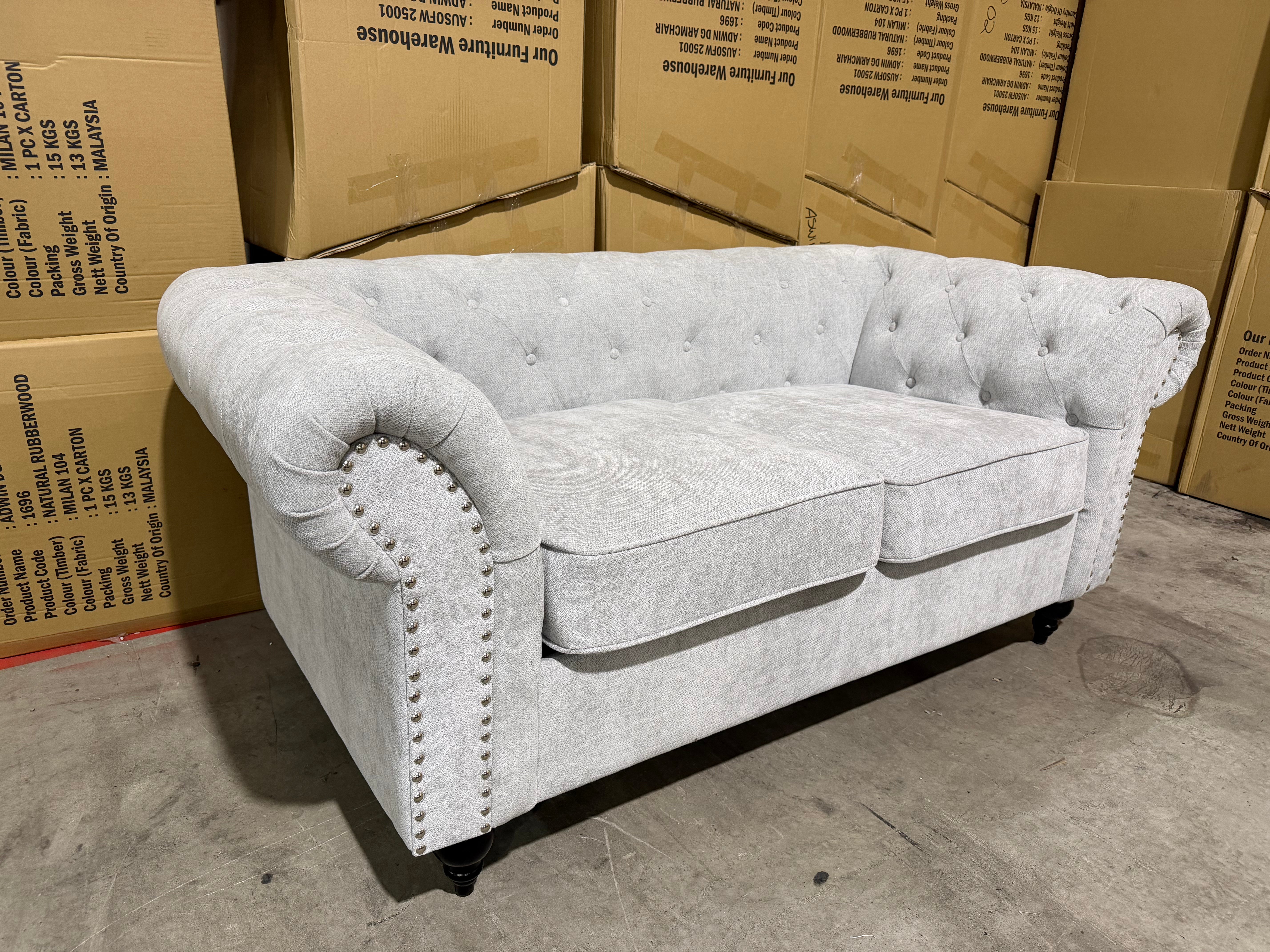 Jester 2 Seater Sofa In Super Glamour Fifty Shades