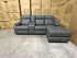 Lola RHF Chaise Lounge With Recliner In Soft Rhino Dark Grey