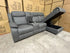 Lola RHF Chaise Lounge With Recliner In Soft Rhino Dark Grey