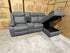 Lola RHF Chaise Lounge With Recliner In Soft Rhino Dark Grey