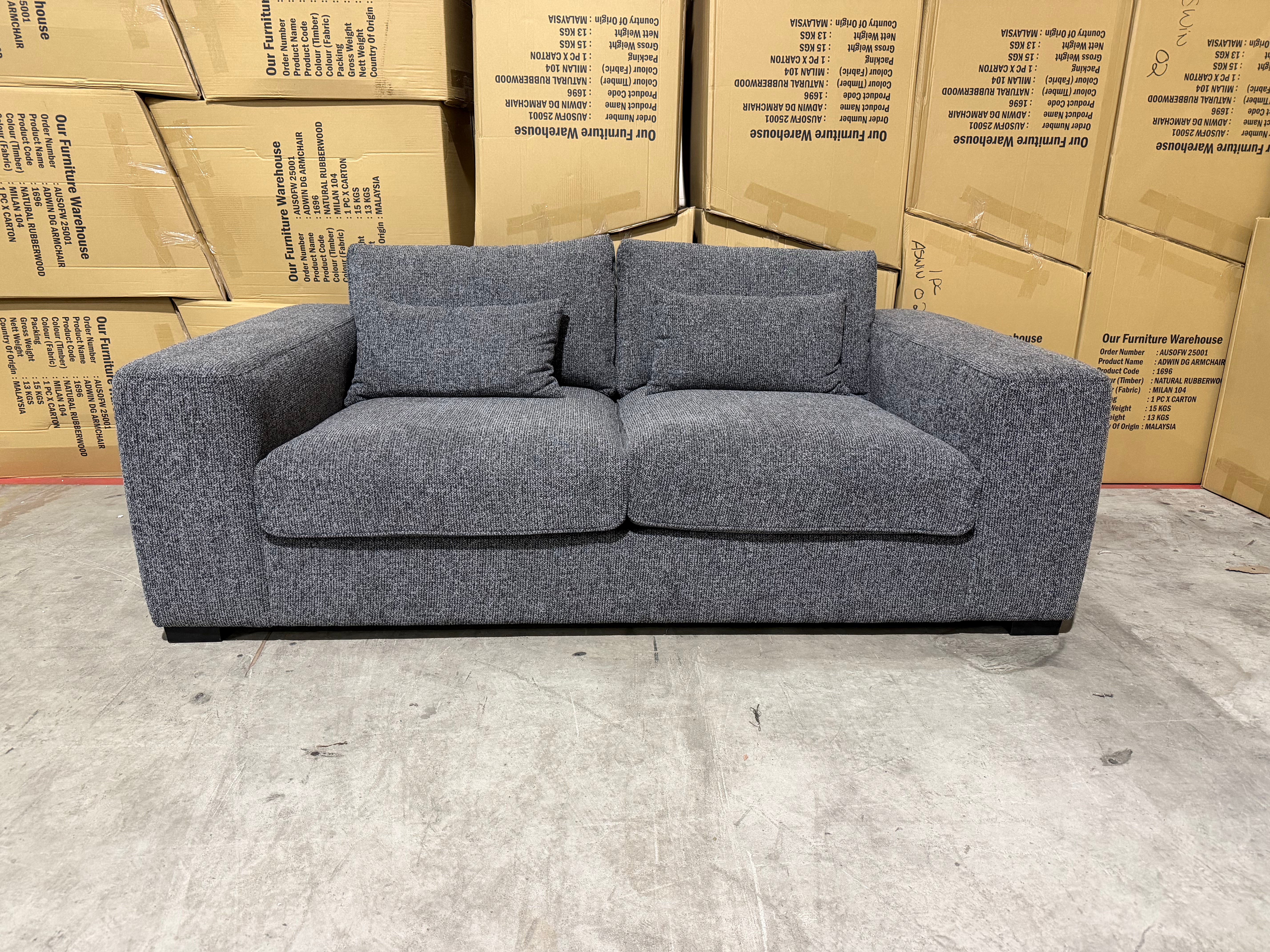 Marcell 2 Seater Sofa Graphite