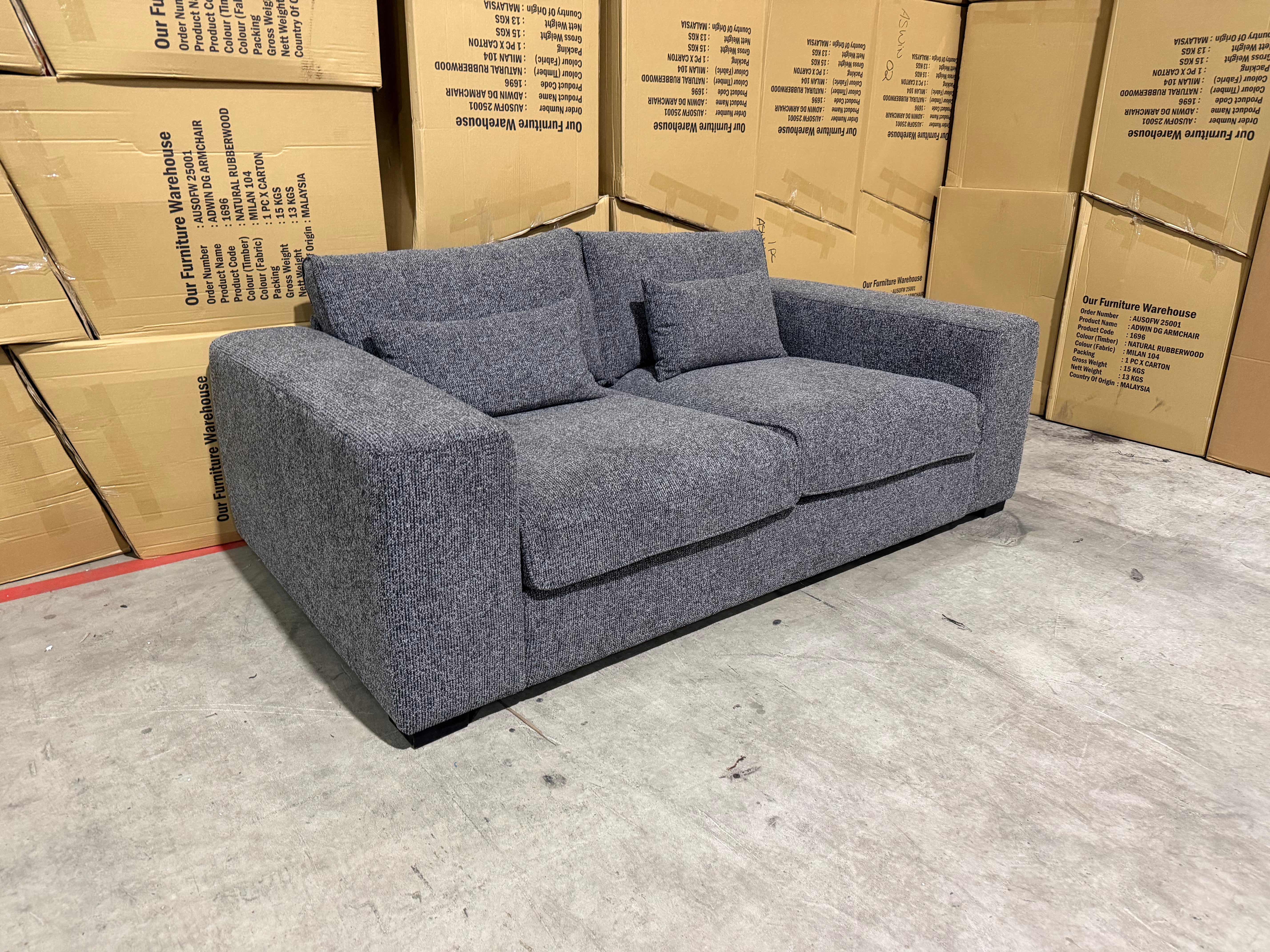 Marcell 2 Seater Sofa Graphite