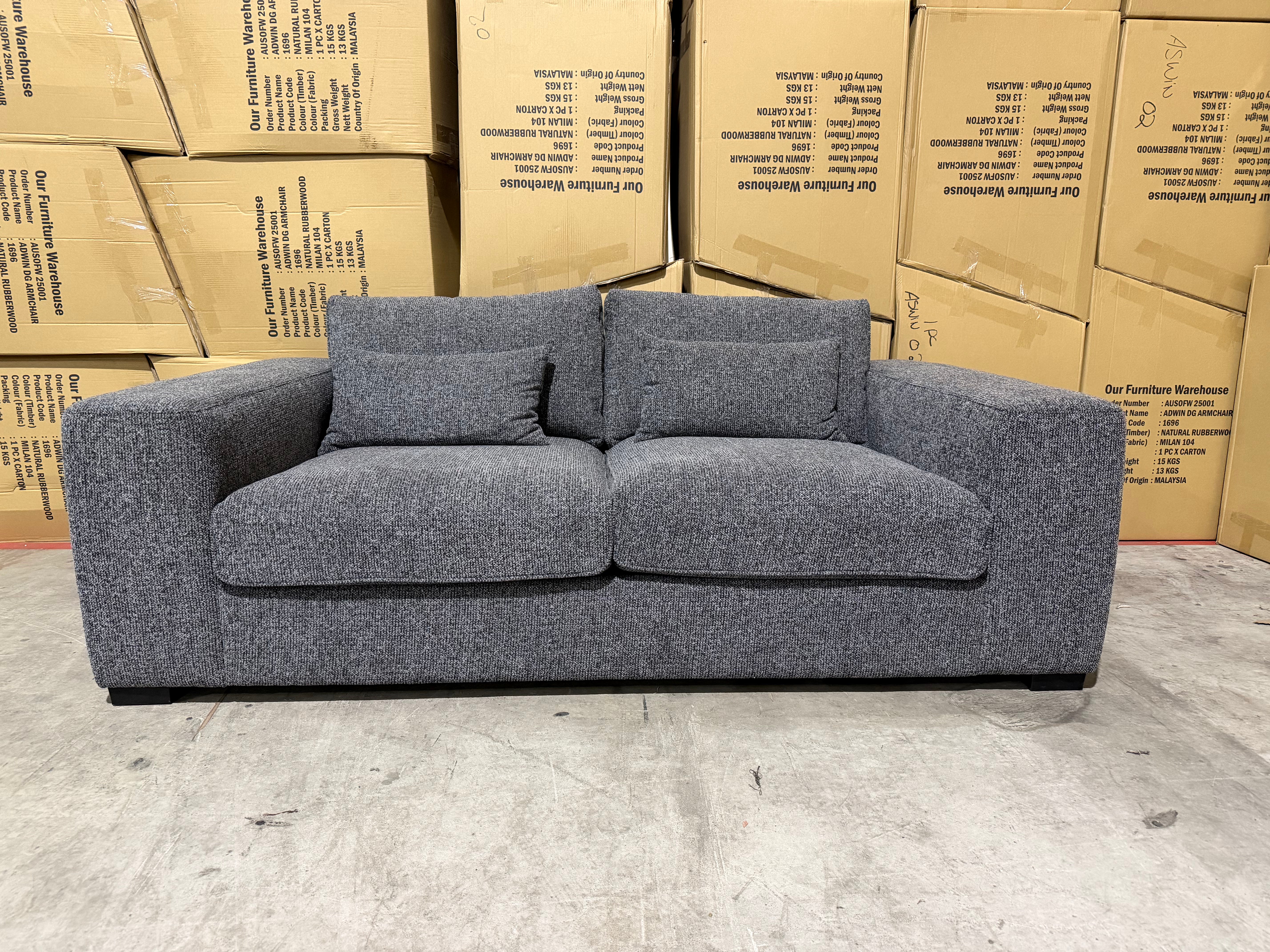 Marcell 2 Seater Sofa Graphite