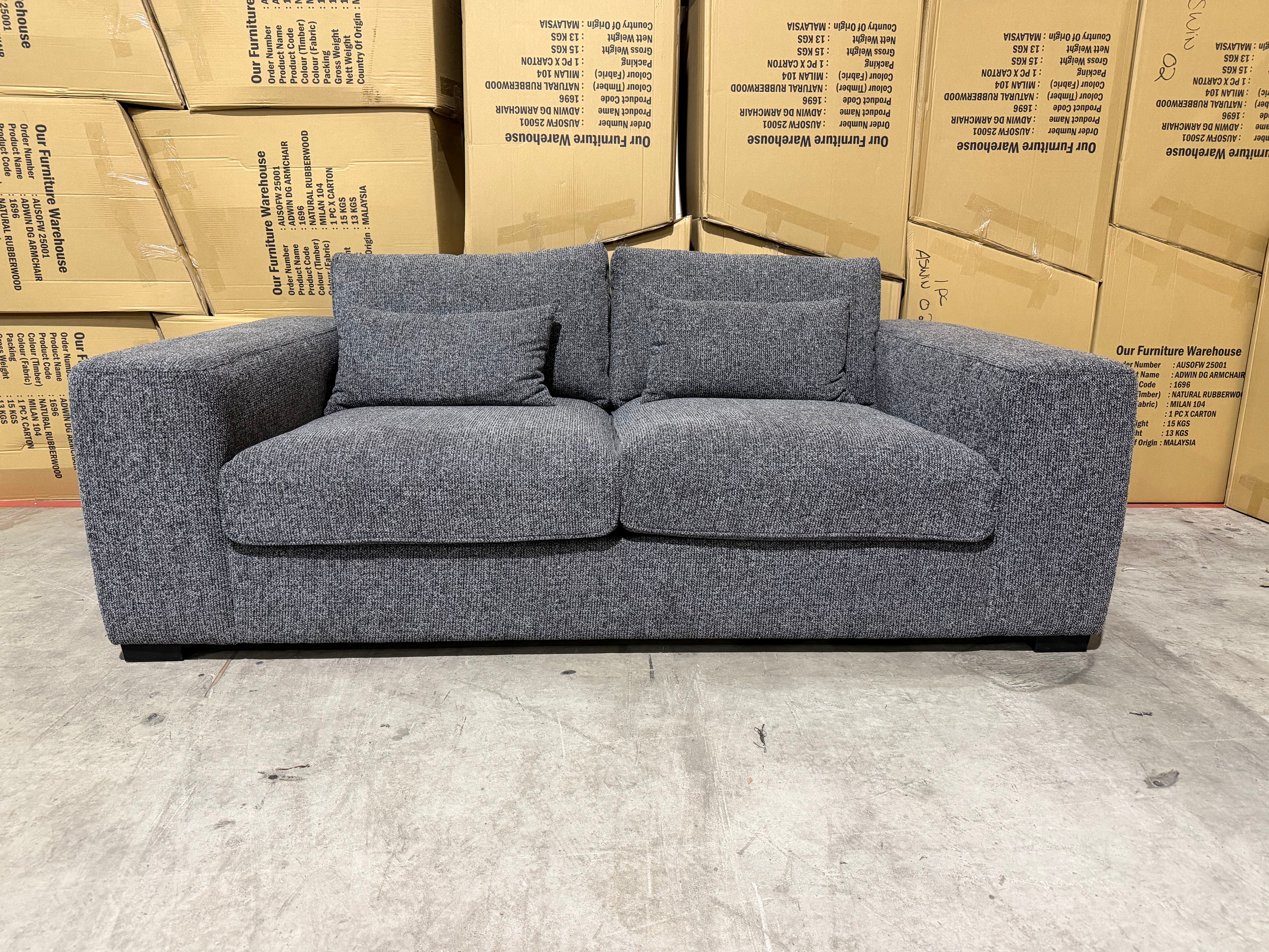 Marcell 2 Seater Sofa Graphite