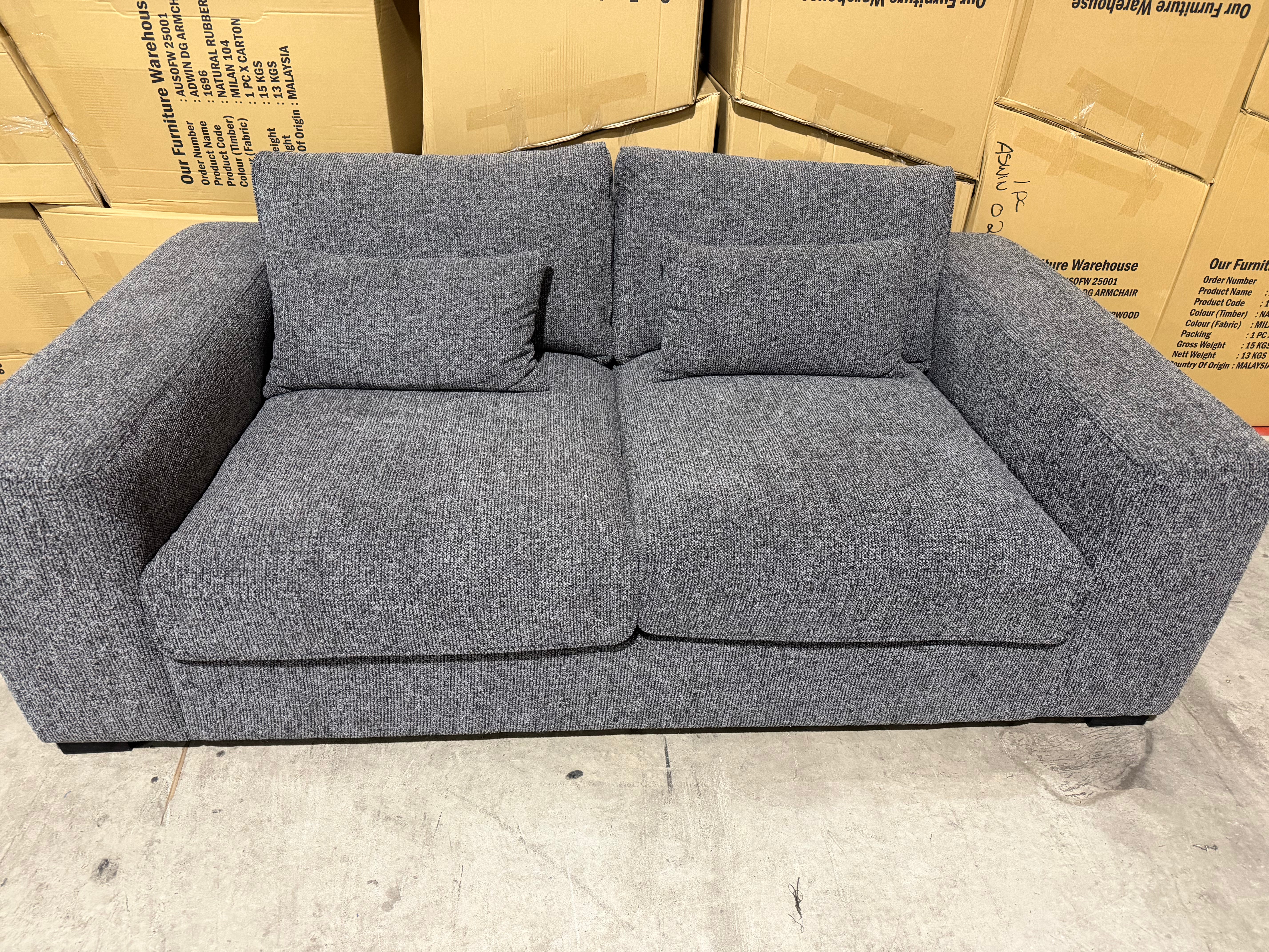 Marcell 2 Seater Sofa Graphite
