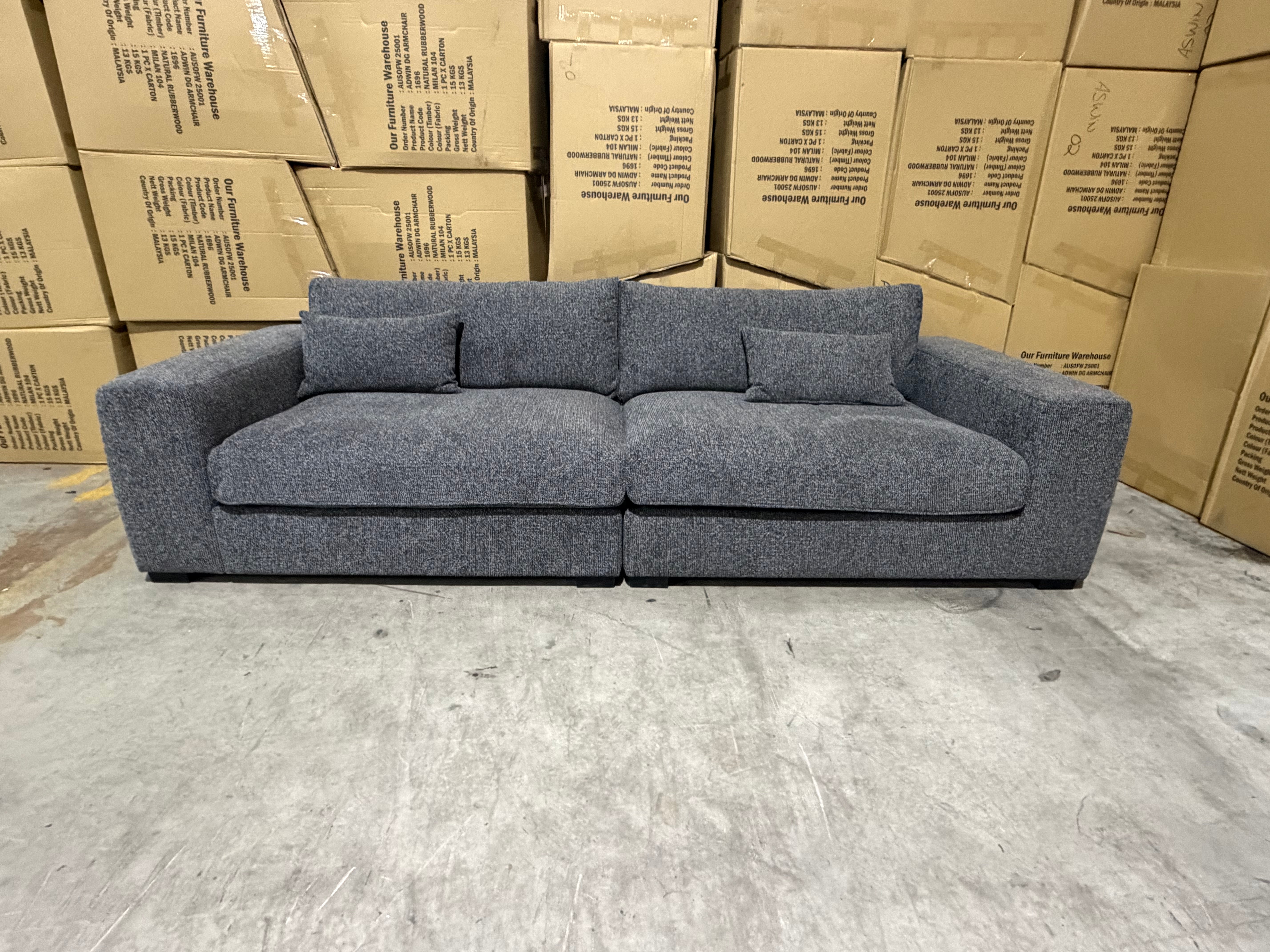 Marcell 4 Seater Sofa in Graphite