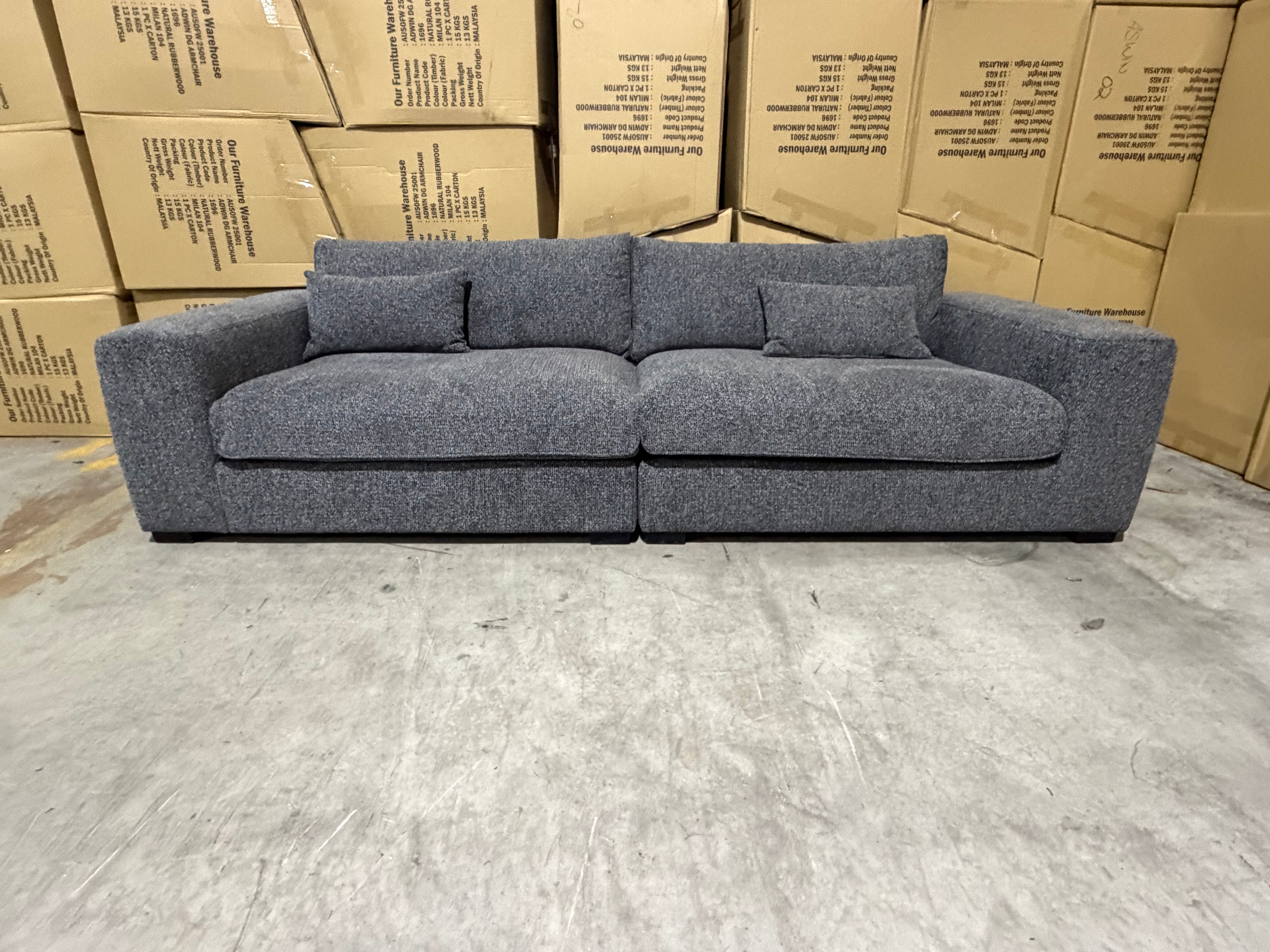 Marcell 4 Seater Sofa in Graphite