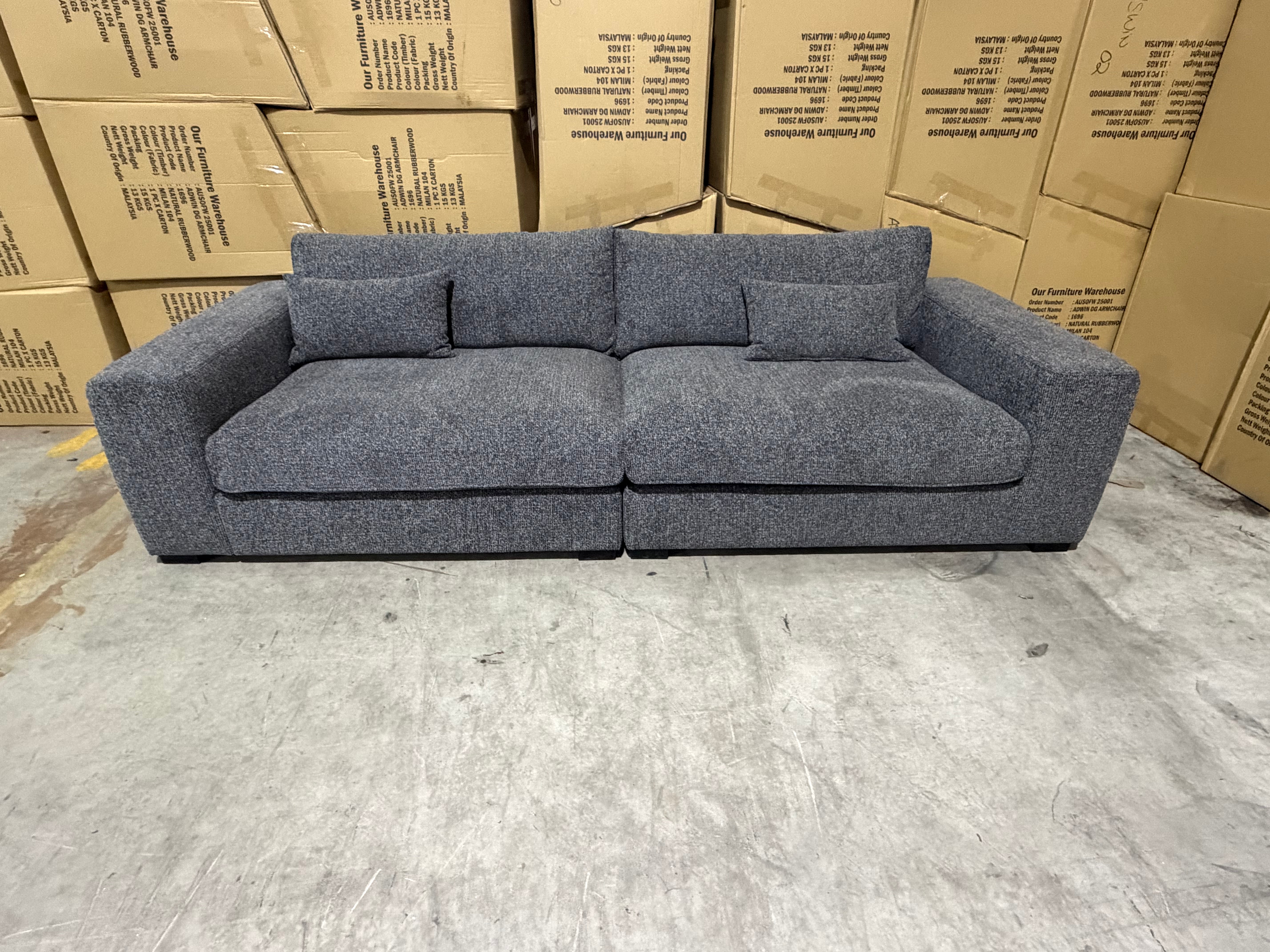Marcell 4 Seater Sofa in Graphite