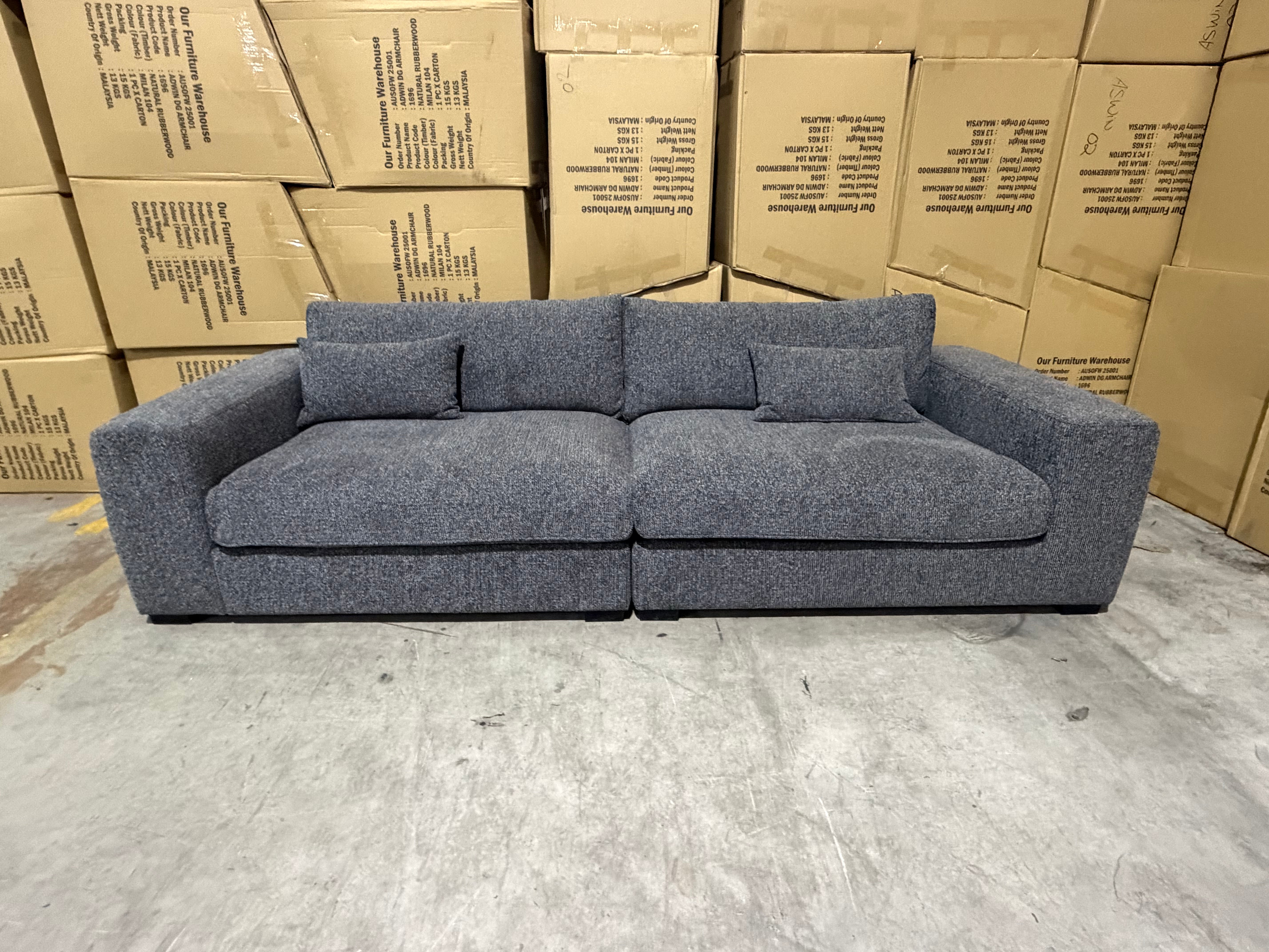 Marcell 4 Seater Sofa in Graphite