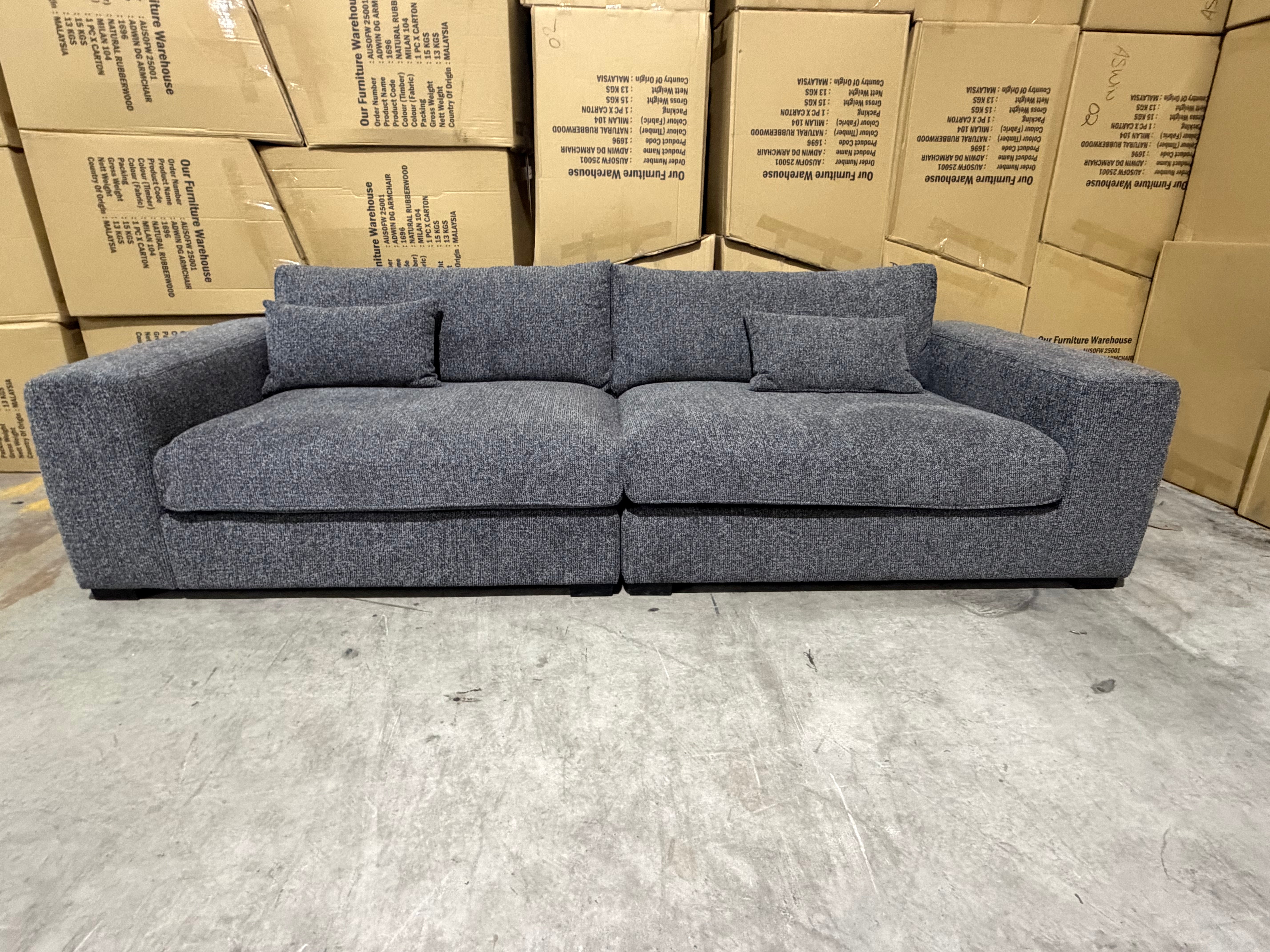 Marcell 4 Seater Sofa in Graphite
