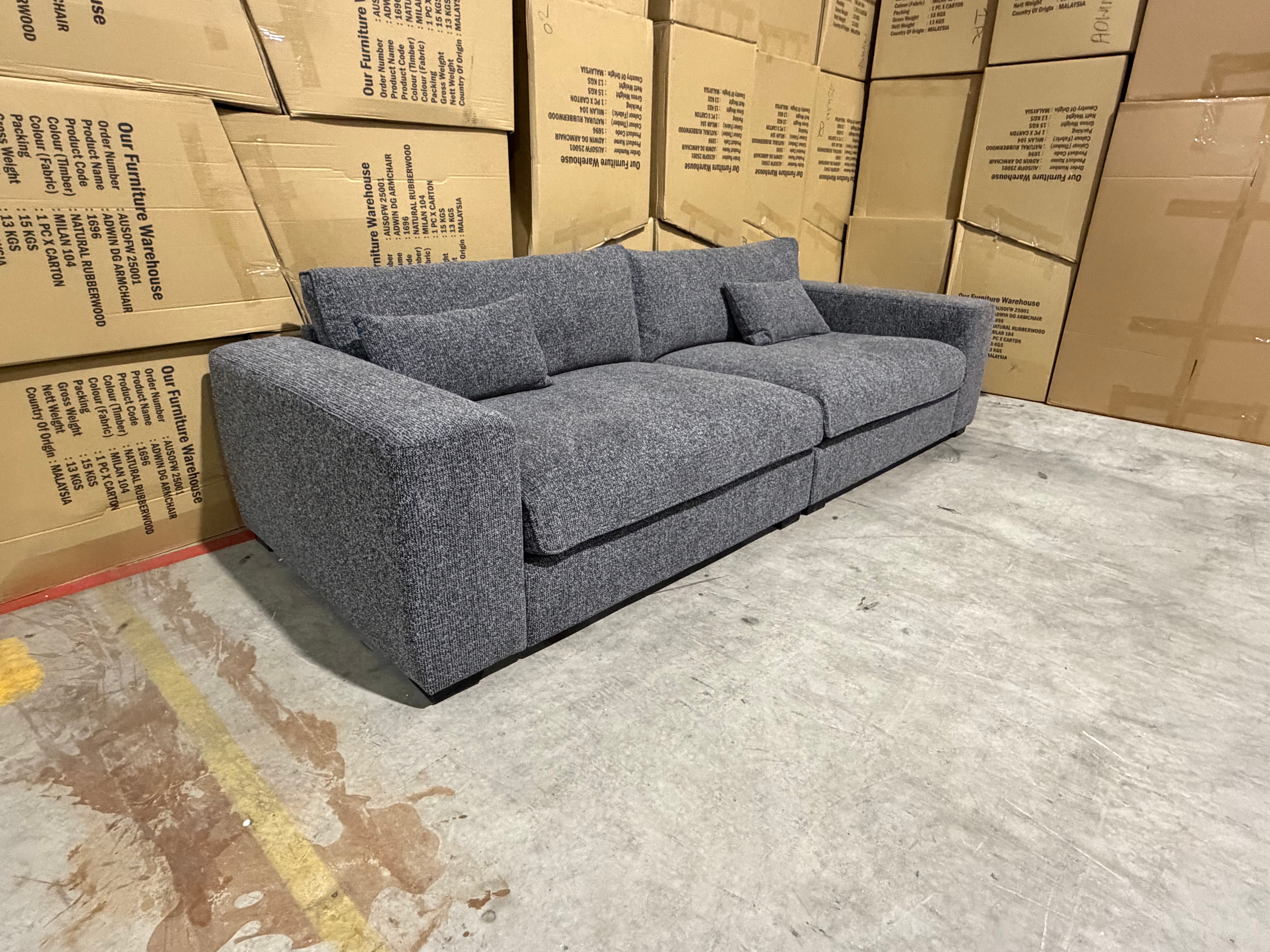 Marcell 4 Seater Sofa in Graphite