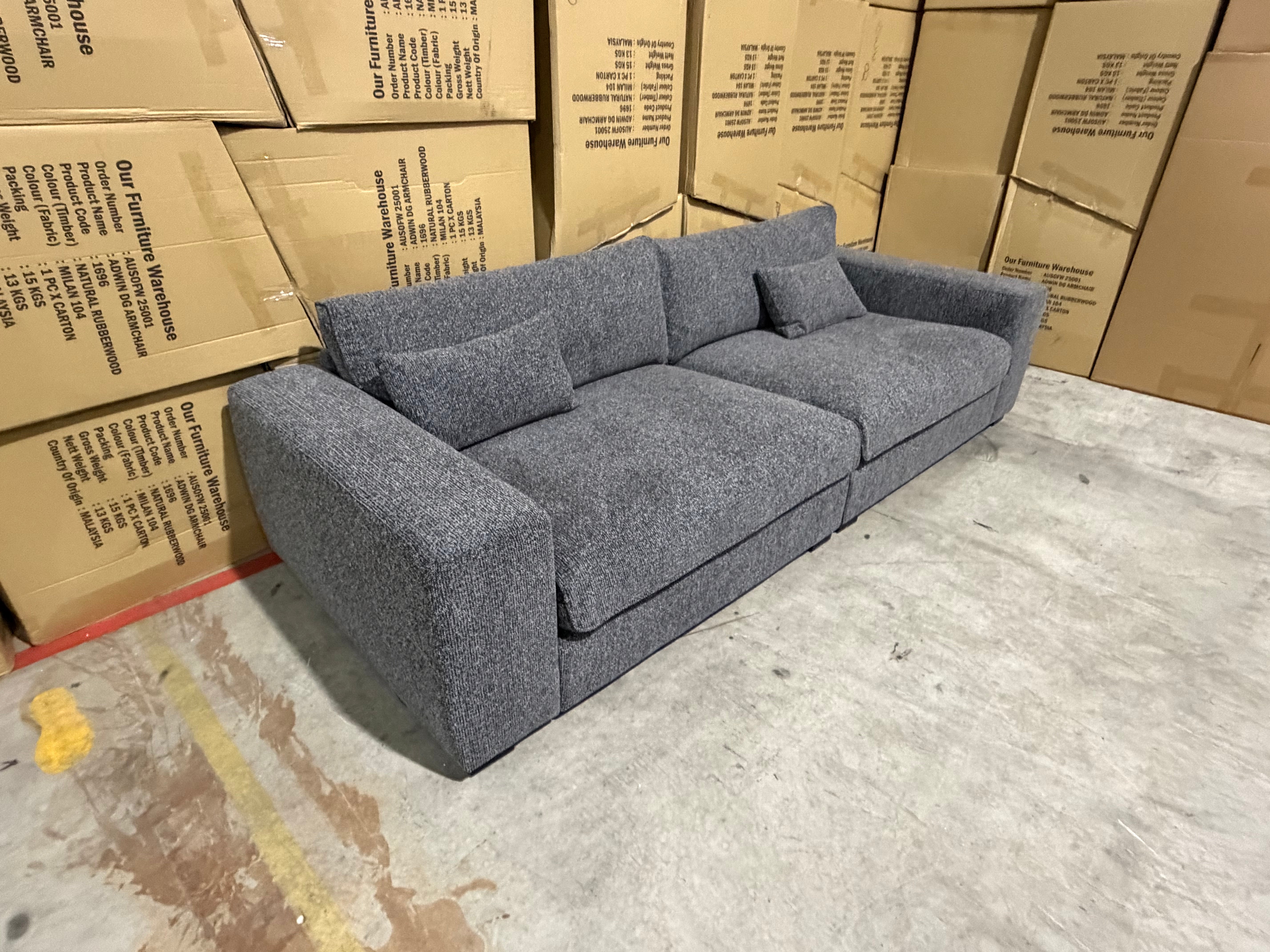 Marcell 4 Seater Sofa in Graphite