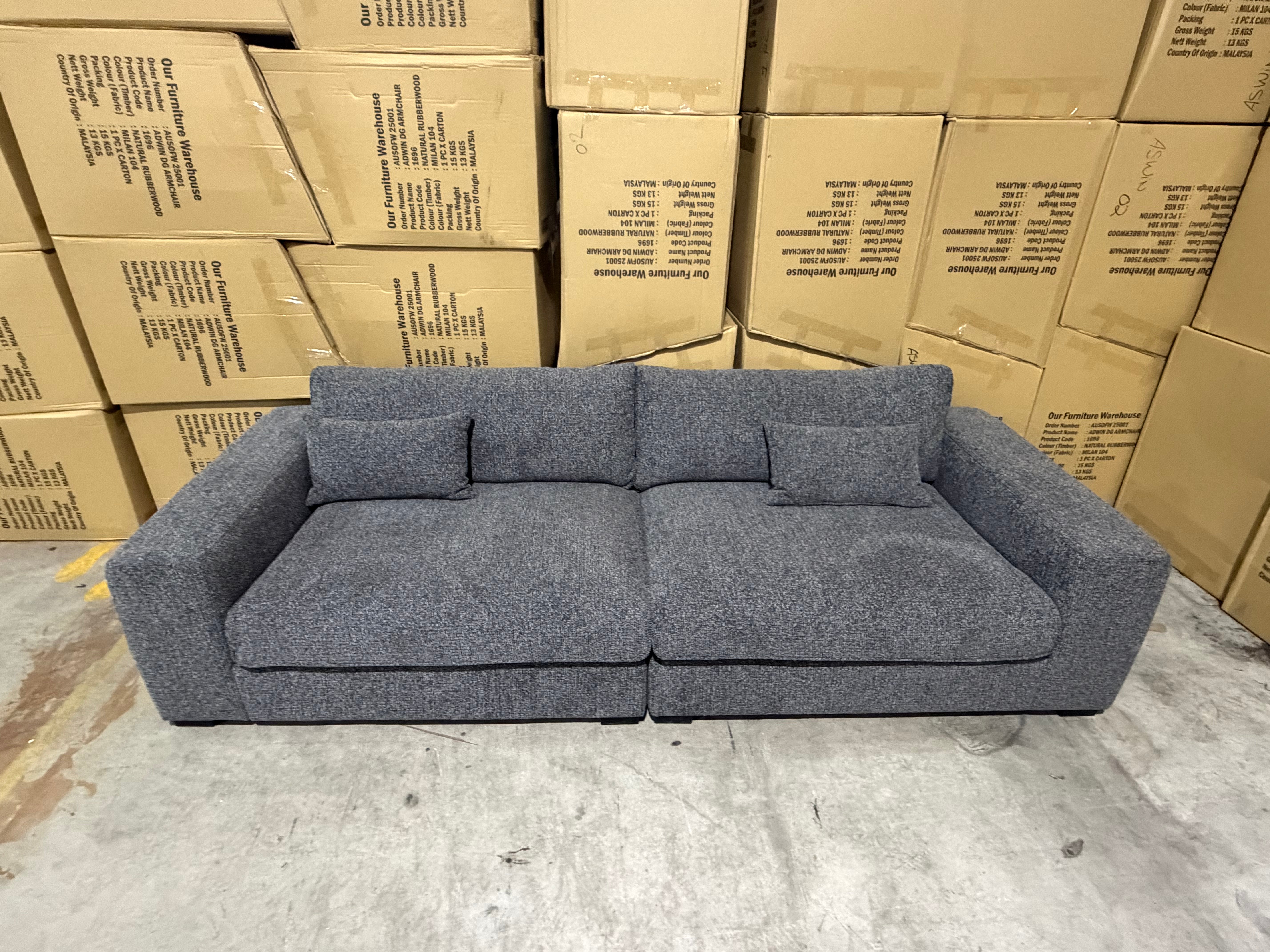 Marcell 4 Seater Sofa in Graphite
