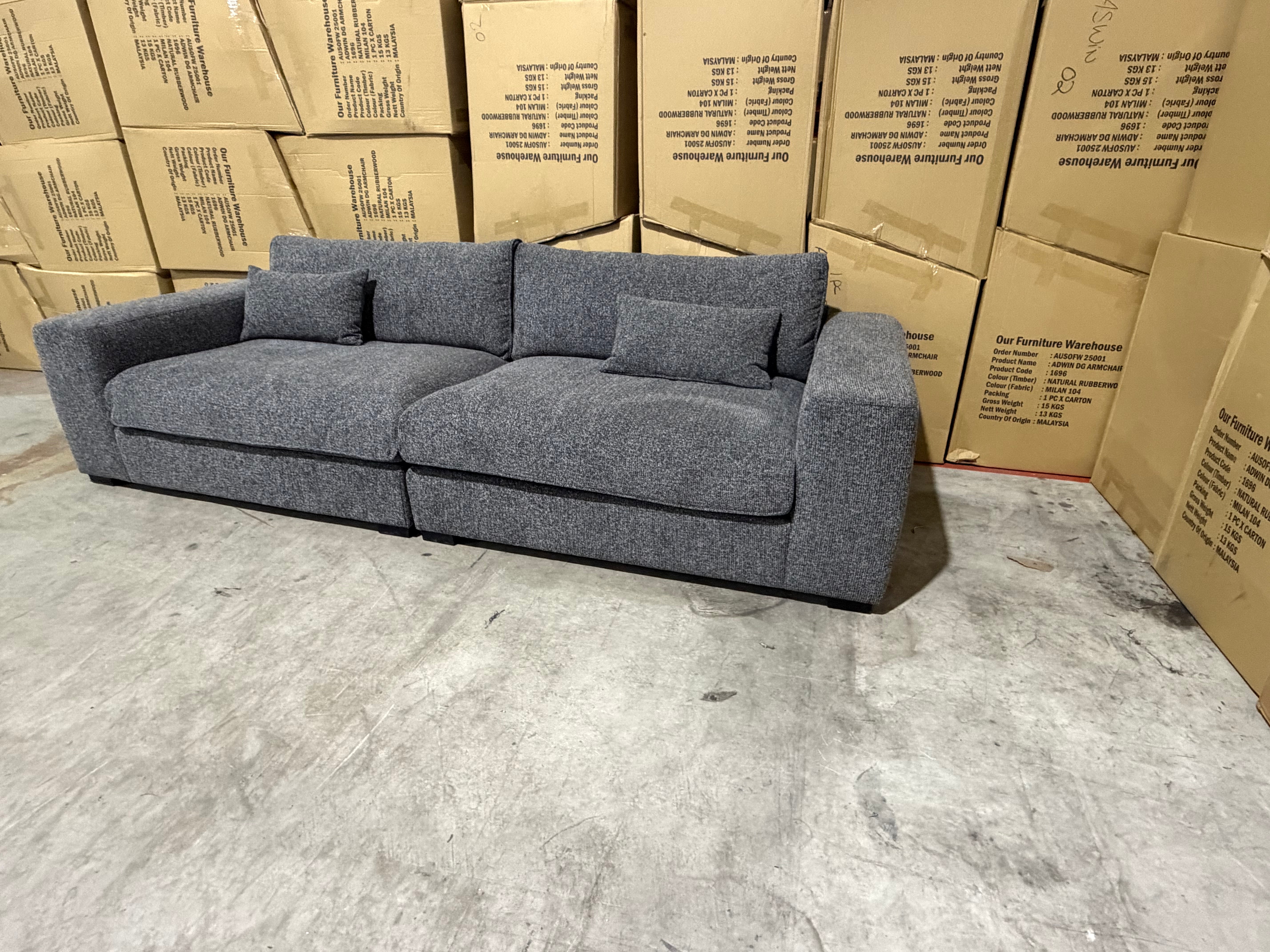 Marcell 4 Seater Sofa in Graphite