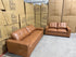 Abbie 3+2 Full Leather Lounge Tan Colour