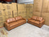 Abbie 3+2 Full Leather Lounge Tan Colour