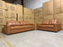 Abbie 3+2 Full Leather Lounge Tan Colour