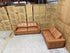Abbie 3+2 Full Leather Lounge Tan Colour