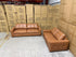 Abbie 3+2 Full Leather Lounge Tan Colour