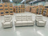 Barrett 3 Piece Leather Recliner Package In Grey