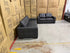 Abbie 3+2 Full leather Lounge Matt Black