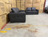 Abbie 3+2 Full leather Lounge Matt Black