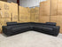 Serena 3 Piece Modular Lounge Soft Rhino Suede Black