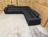 Serena 3 Piece Modular Lounge Soft Rhino Suede Black