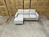 Senna 3 seater Lounge with Reversible Chaise + Pull Out Sofa bed Light Grey