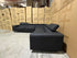 Serena 3 Piece Modular Lounge Soft Rhino Suede Black