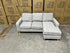Senna 3 seater Lounge with Reversible Chaise + Pull Out Sofa bed Light Grey