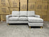 Senna 3 seater Lounge with Reversible Chaise + Pull Out Sofa bed Light Grey