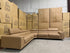 Serena 3 PCE Modular Lounge in Soft Rhino Suede Sand Colour