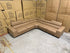 Serena 3 PCE Modular Lounge in Soft Rhino Suede Sand Colour
