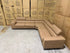 Serena 3 PCE Modular Lounge in Soft Rhino Suede Sand Colour