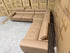 Serena 3 PCE Modular Lounge in Soft Rhino Suede Sand Colour