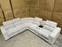 Bendigo 6pce Modular Lounge electric recliners Light Grey
