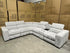 Bendigo 6pce Modular Lounge electric recliners Light Grey