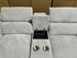 Bendigo 6pce Modular Lounge electric recliners Light Grey