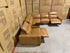 Arlo Modular Lounge With 2 Dual Motion Electric Recliners in Tan