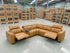 Arlo Modular Lounge With 2 Dual Motion Electric Recliners in Tan