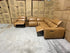 Arlo Modular Lounge With 2 Dual Motion Electric Recliners in Tan