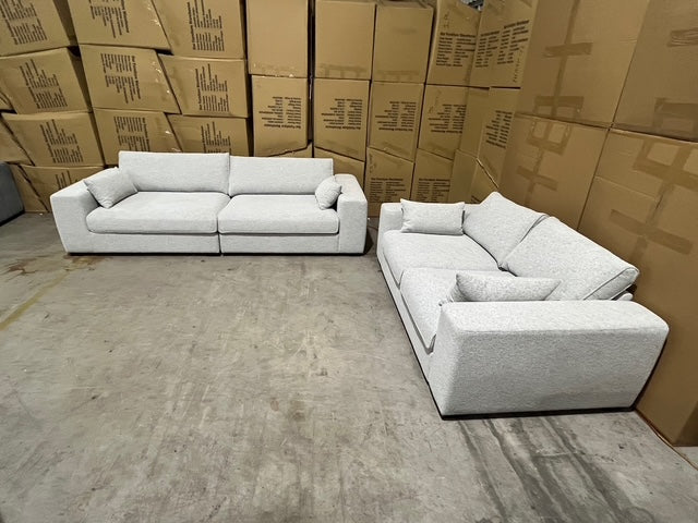 Marcell 4 & 2 Seater Lounge Package in Pebble