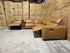 Arlo Modular Lounge With 2 Dual Motion Electric Recliners in Tan