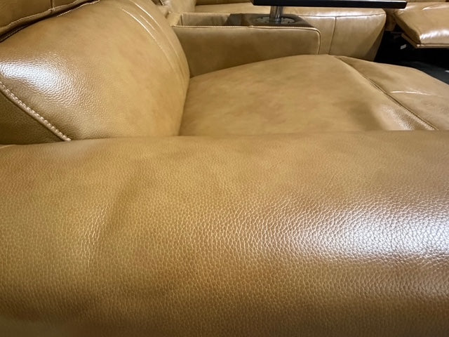 Arlo Modular Lounge With 2 Dual Motion Electric Recliners in Tan